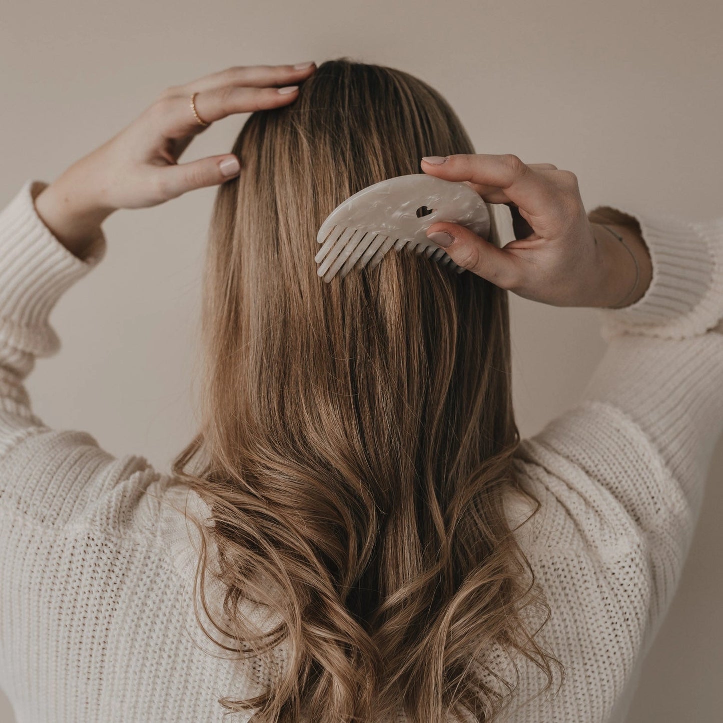 Kam parelmoer hartje