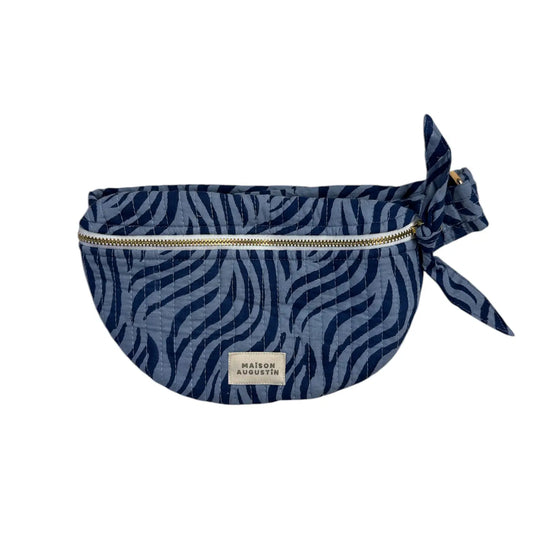 Heuptasje zebra blauw