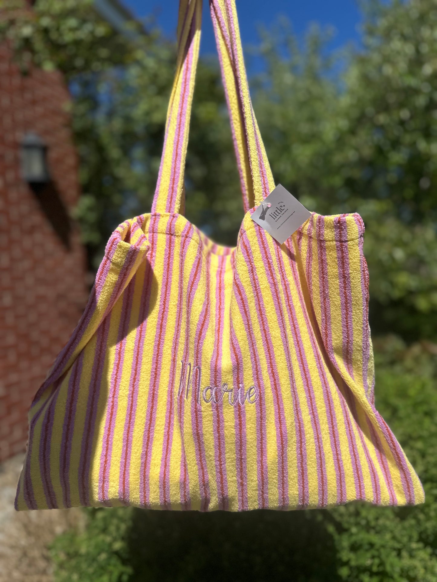 Tote bag in badstof