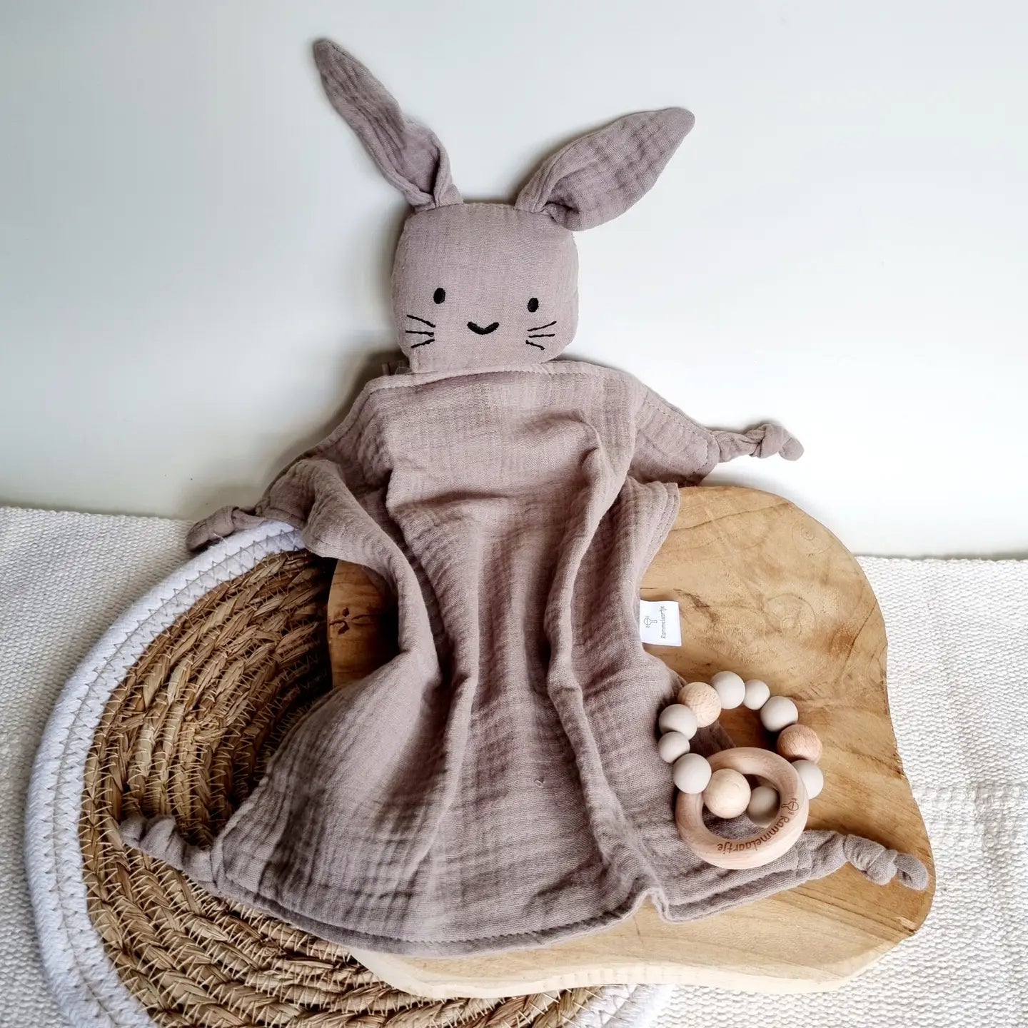 Knuffeldoek konijn tetra | 5 kleuren